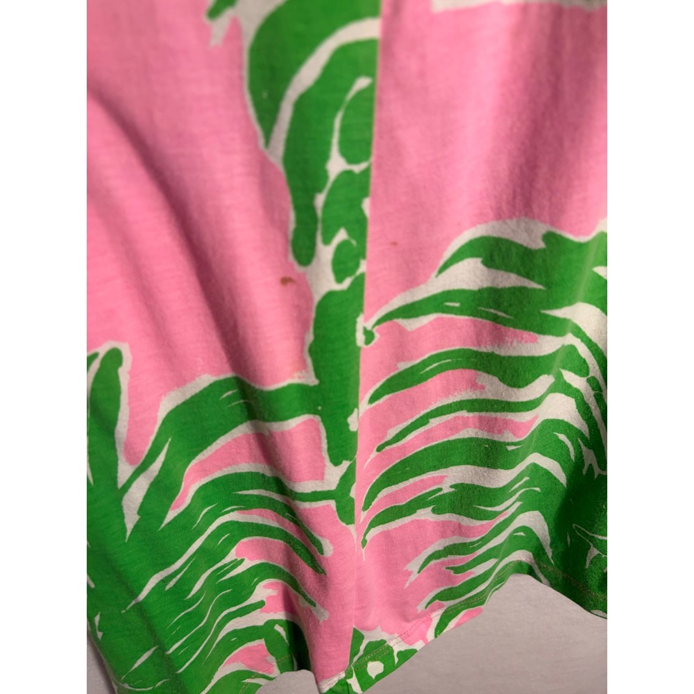 Lilly Pulitzer Flamenco dress womens tank hot pink pineapples summer L Coastal - Picture 4 of 9